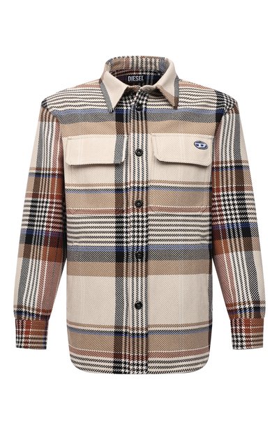 Рубашка из хлопка и шерсти DIESEL, арт. A03579/0EFAD, фото 1