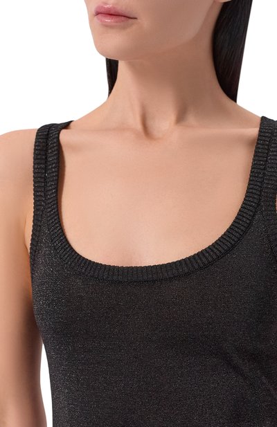 Топ из вискозы MISSONI черного цвета по цене 69950 руб., арт. DC26SK01/BK01H3, фото 5 Топ из вискозы MISSONI, арт. DC26SK01/BK01H3, фото 5