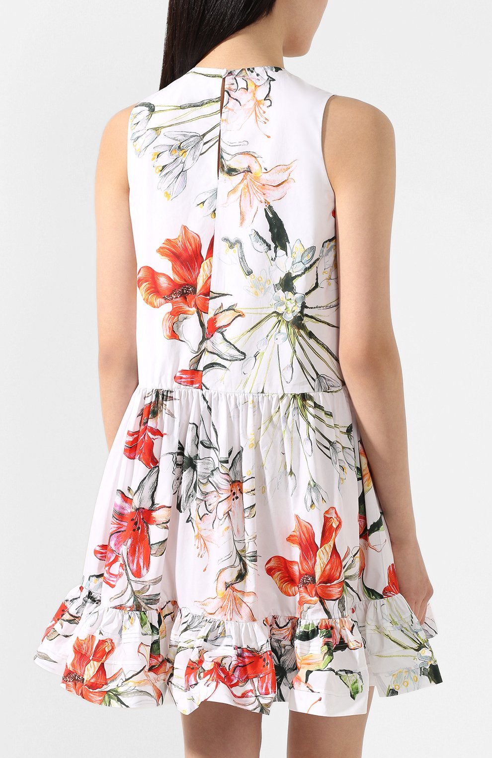 Хлопковое платье ALEXANDER MCQUEEN, арт. 620923/QDAAL, фото 4