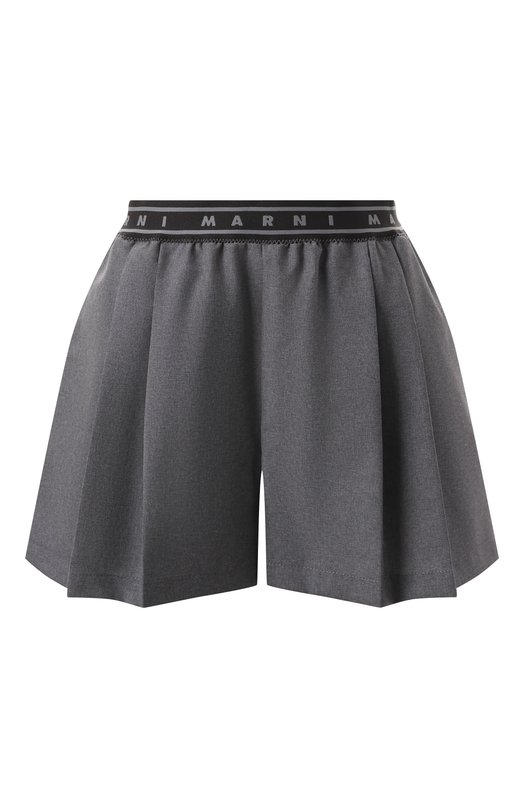 Шерстяные шорты Marni PAMA0547S0/TW839 Серый PAMA0547S0/TW839