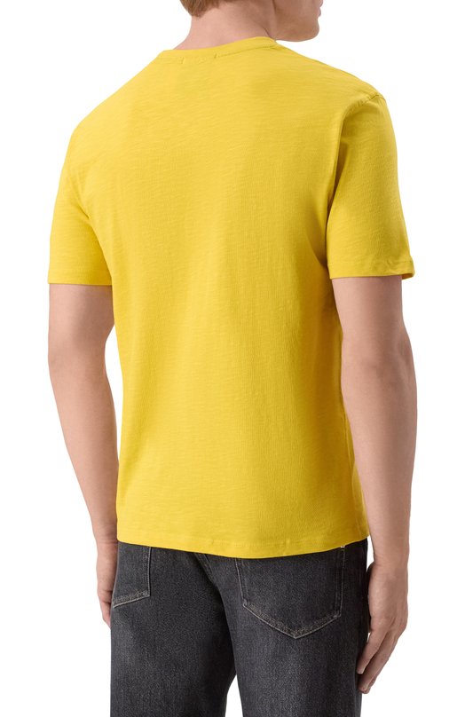 Хлопковая футболка Aeronautica Militare TS2525UJ00686 Жёлтый  TS2525UJ00686 Фото 4