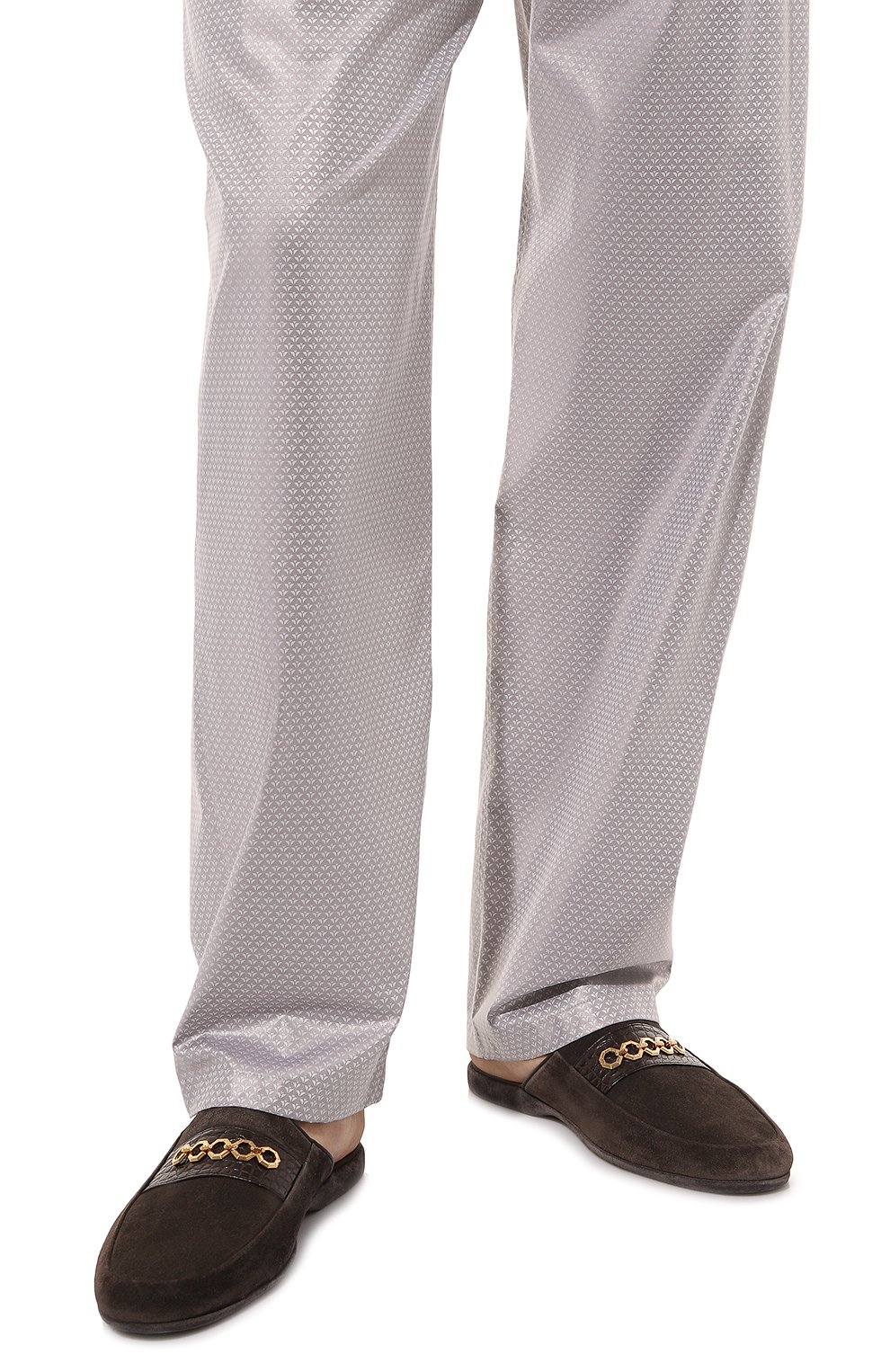 Домашние туфли с отделкой из кожи аллигатора STEFANO RICCI, арт. UL01_P757/CSSD/ALLIGAT0R MISSISSIPPIENSIS, фото 3