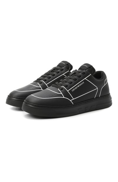 Кожаные кеды EMPORIO ARMANI, арт. EM002852/AF18014, фото 1