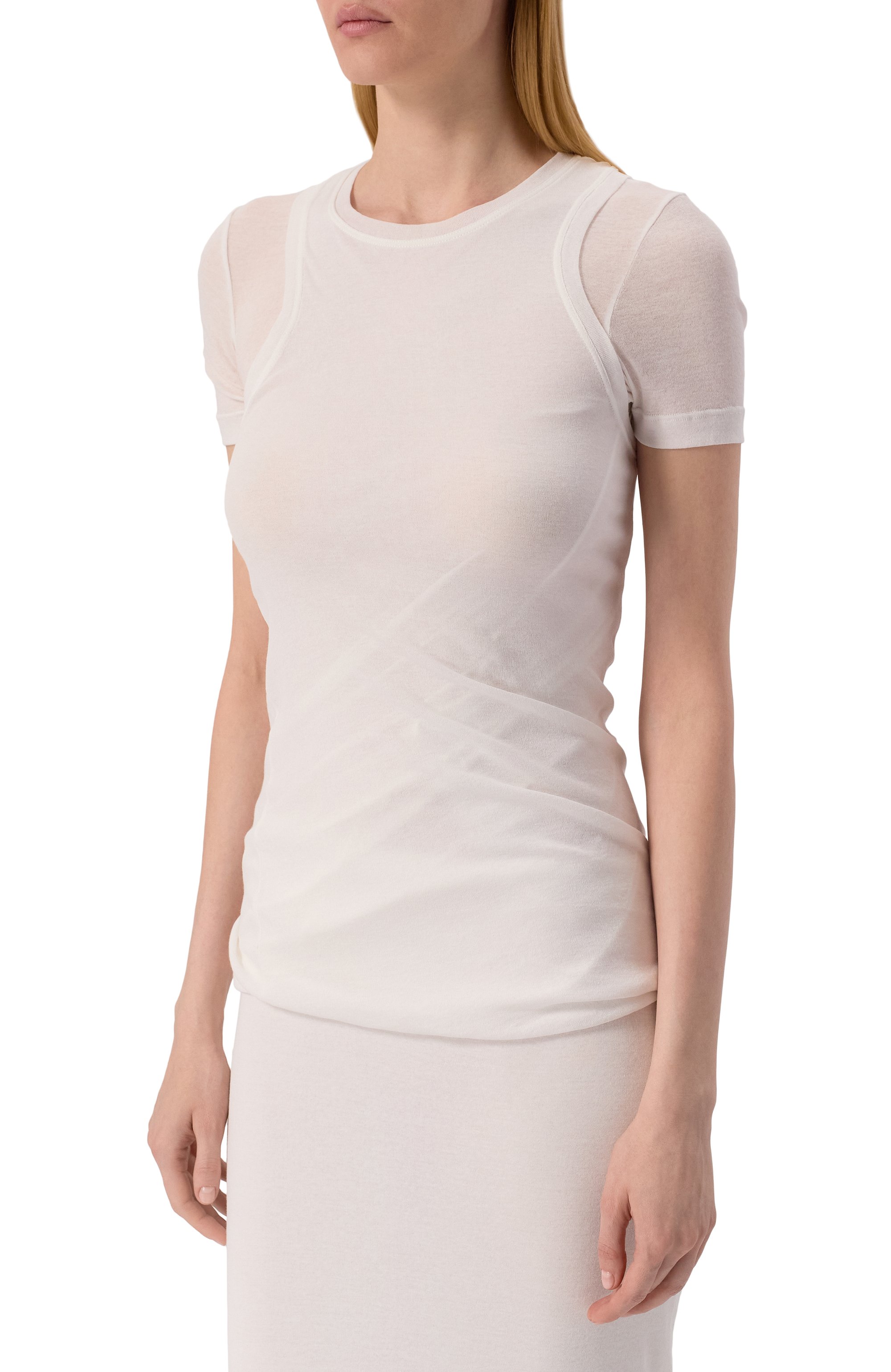 Хлопковая футболка JIL SANDER, арт. J02NF0005/J20249, фото 3