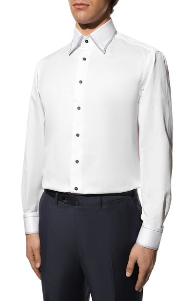 Хлопковая сорочка ZILLI, арт. MFY-4230-8380/0024, фото 4