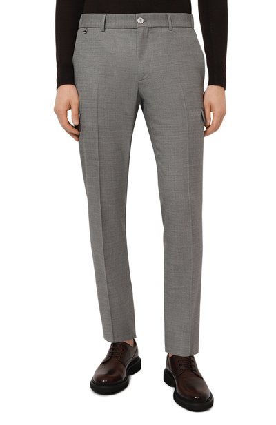 Шерстяные брюки-карго STEFANO RICCI серого цвета по цене 99500 руб., арт. M1T4300050/T052HA, фото 3 Шерстяные брюки-карго STEFANO RICCI, арт. M1T4300050/T052HA, фото 3