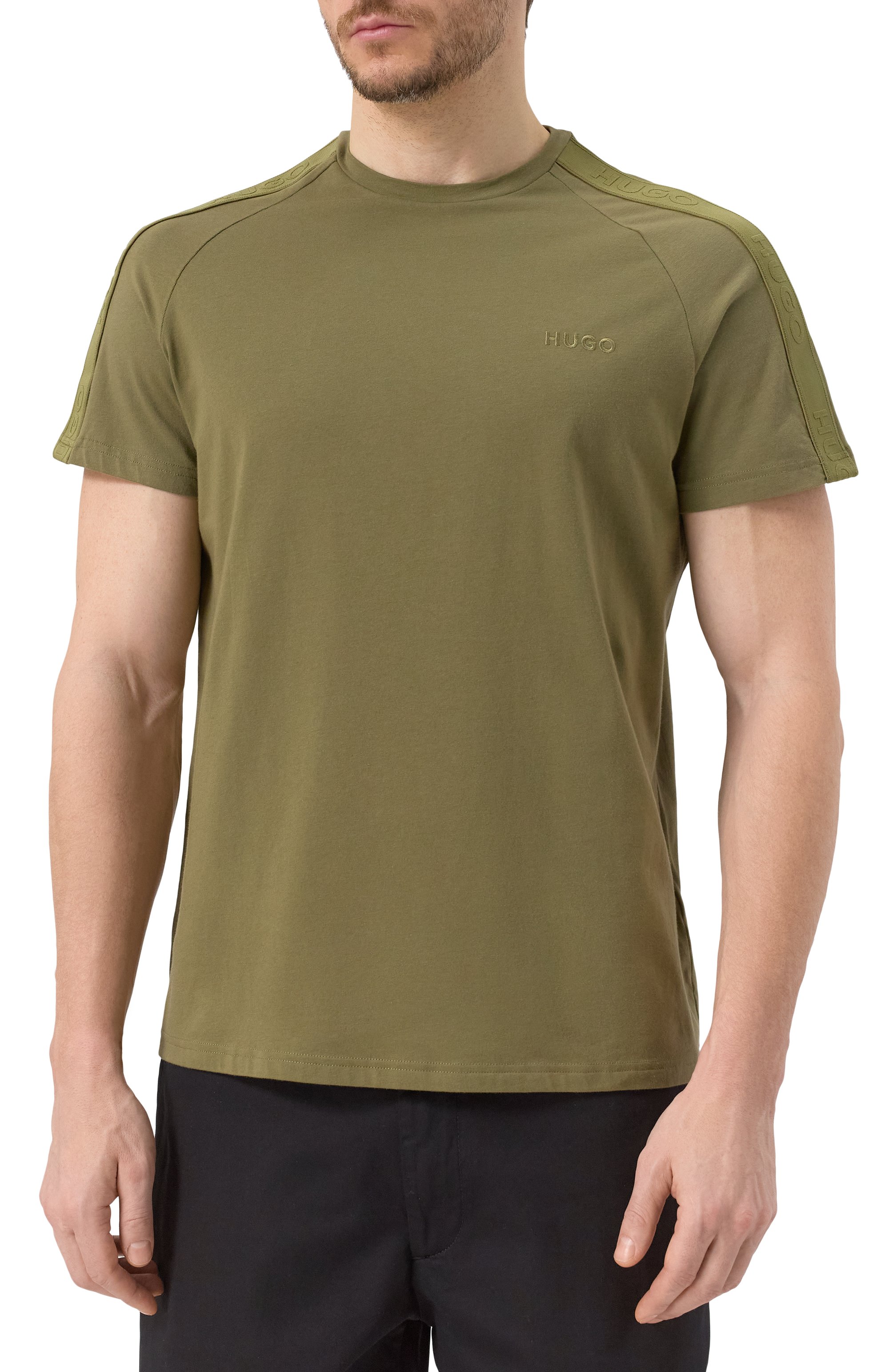 Хлопковая футболка HUGO, арт. 50520480, фото 3