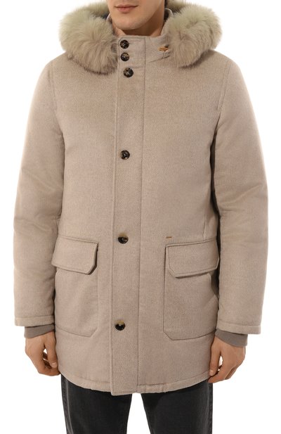 Парка из кашемира и шерсти норки с отделкой из лисицы STEFANO RICCI, арт. MDJ2300170/C072HC, фото 3