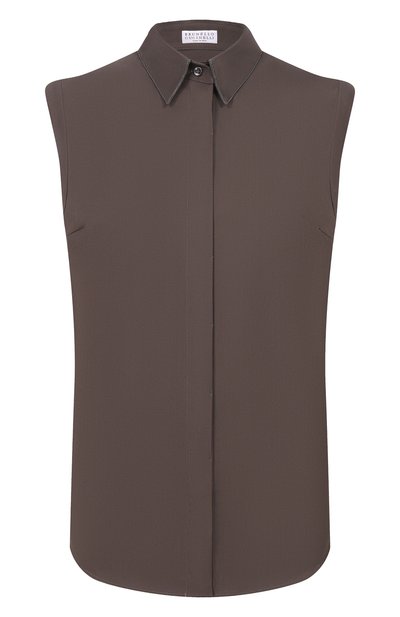  Женский хлопковый топ BRUNELLO CUCINELLI, арт. MP091MA616