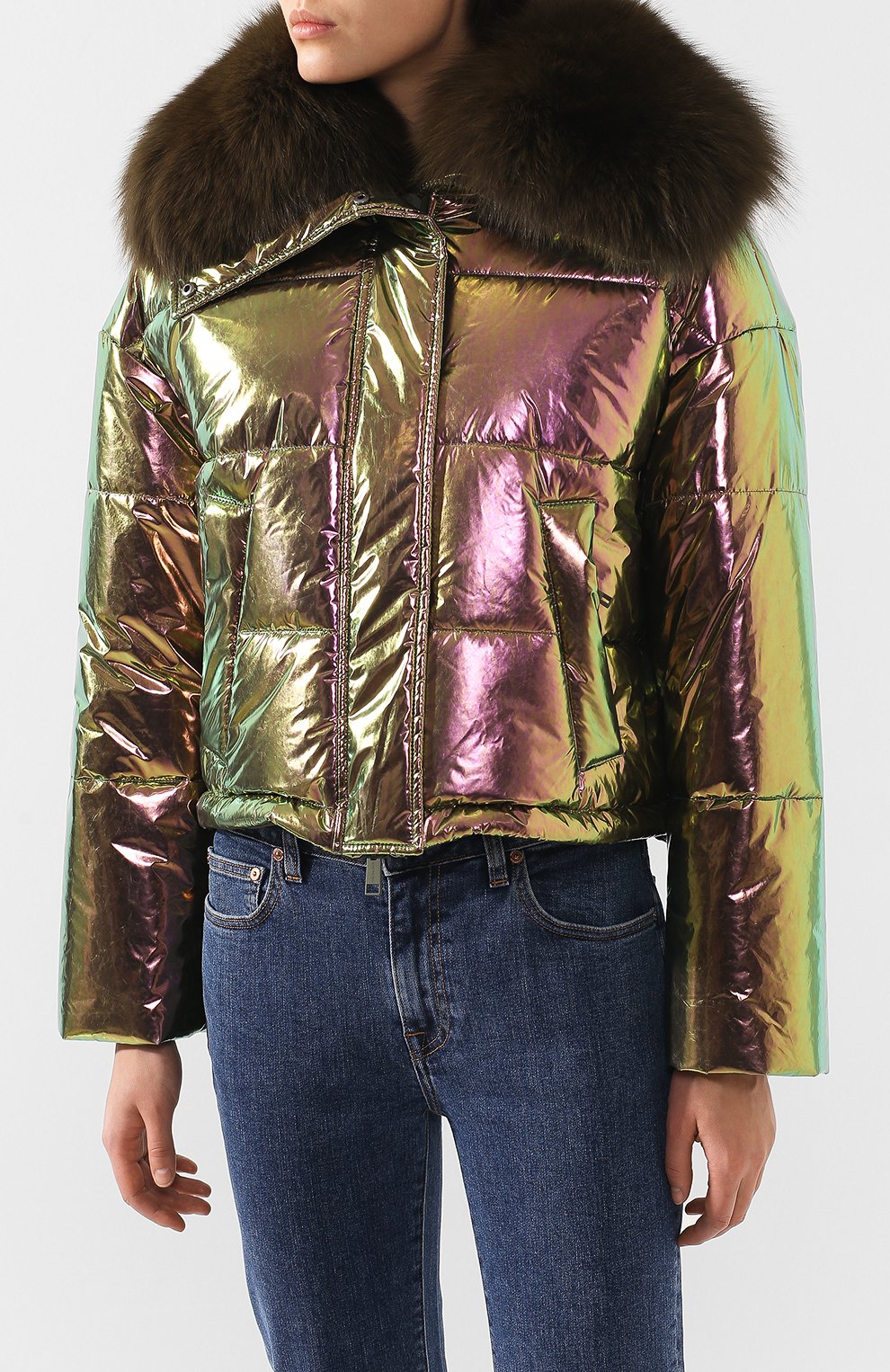 Куртка с меховой от делкой YS ARMY PARIS, арт. 9EFV01255D0RD, фото 3