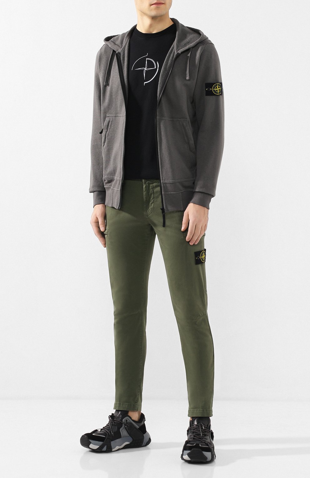 Хлопковая толстовка STONE ISLAND, арт. 721564860, фото 2