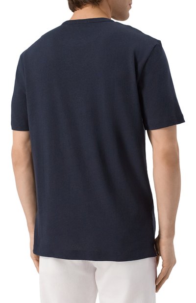 Футболка из хлопка и льна BOSS, арт. 50537498, фото 4