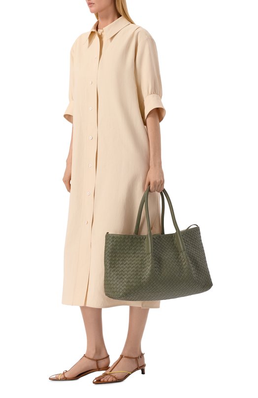 Двусторонняя сумка Pinacoteca Bottega Veneta 817166/V5AG1 Зелёный  817166/V5AG1 Фото 6