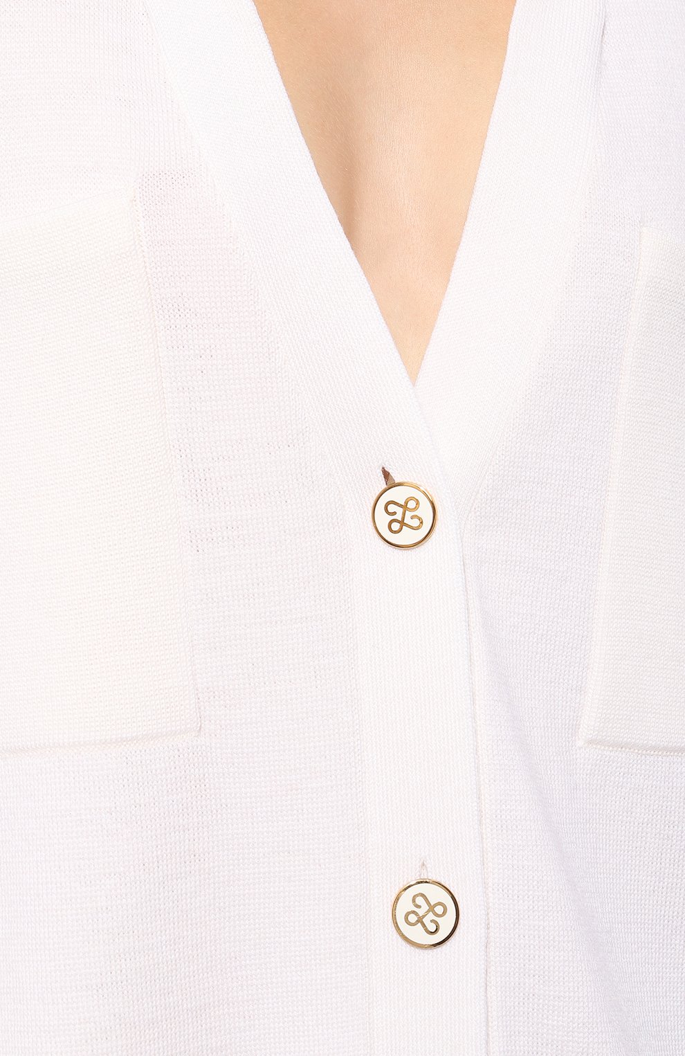 Кардиган из шерсти и вискозы AND THE BRAND белого цвета по цене 64820 руб., арт. W25-SH011-1402-101, фото 5 Кардиган из шерсти и вискозы AND THE BRAND, арт. W25-SH011-1402-101, фото 5