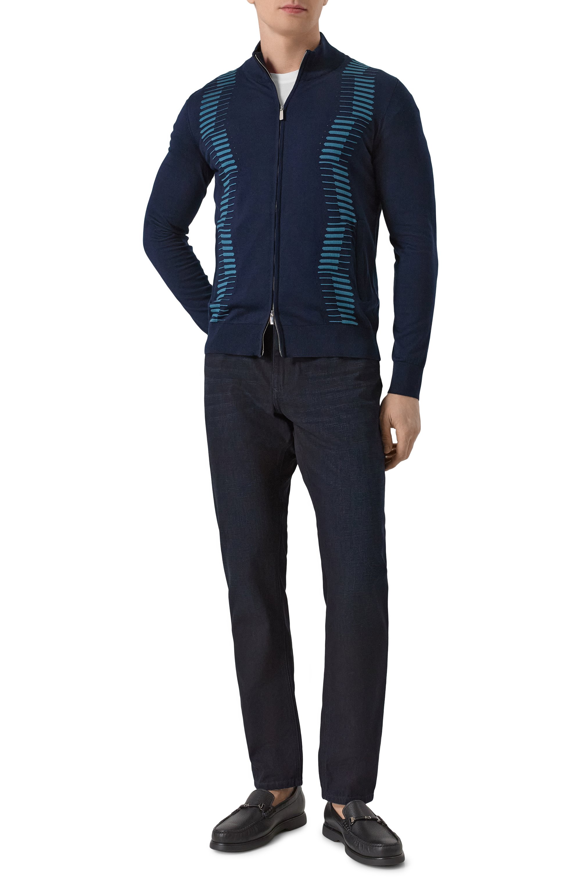 Кожаные лоферы ZILLI, арт. H0190BM1961VZTP02, фото 2