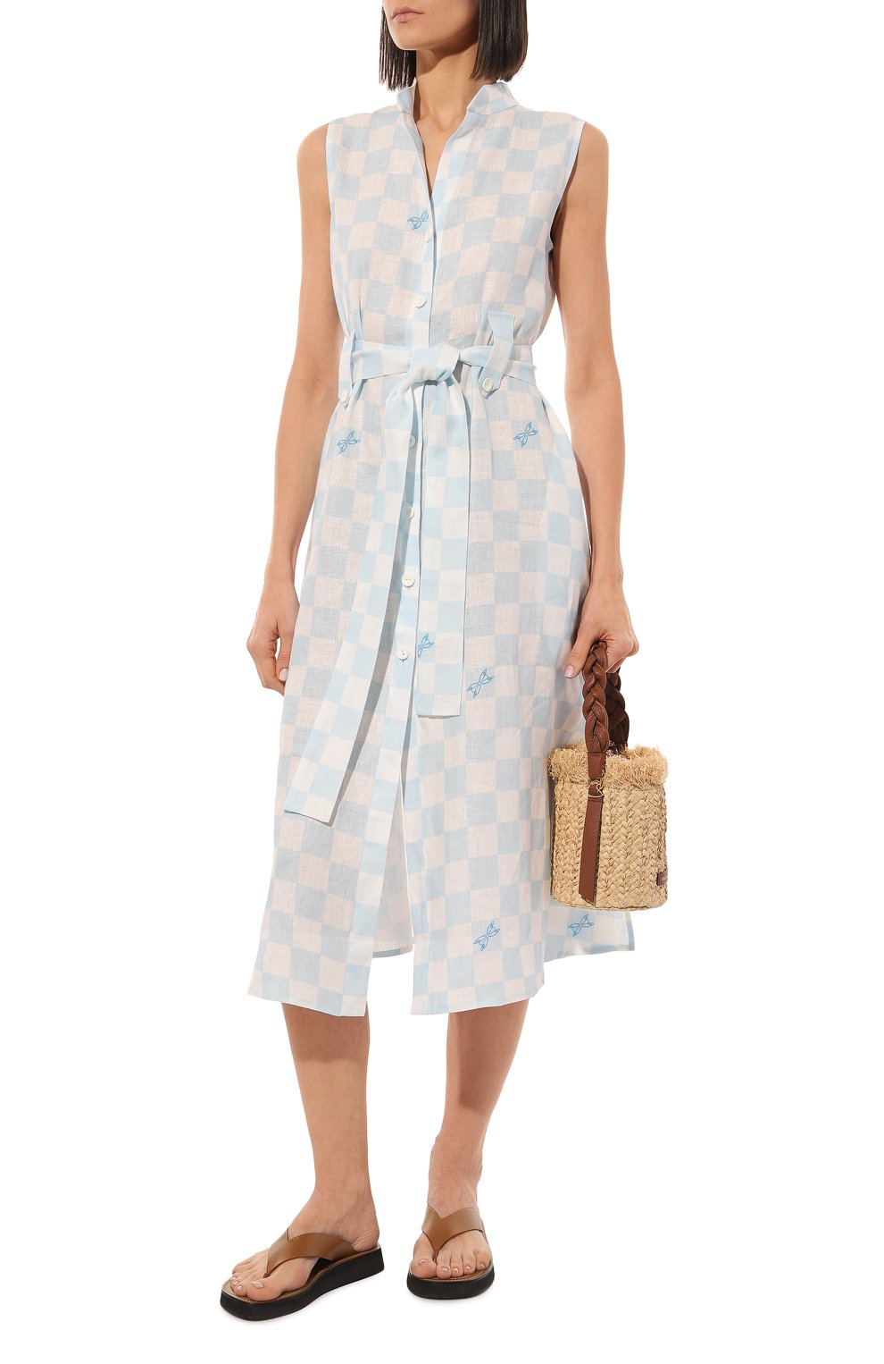 Льняное платье A MERE CO, арт. AMC-RSS23-036CHRS, фото 2