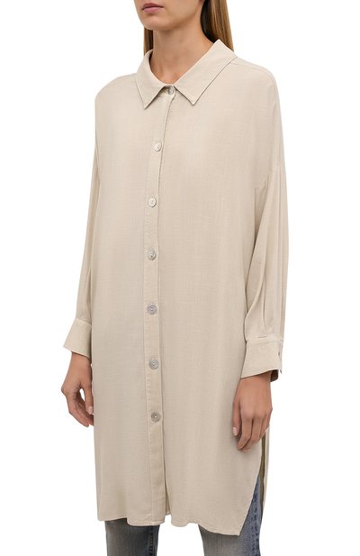 Рубашка из вискозы ELECTRIC AND ROSE светло-бежевого цвета по цене 26250 руб., арт. LFCV39, фото 3 Рубашка из вискозы ELECTRIC AND ROSE, арт. LFCV39, фото 3