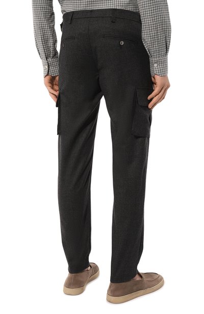 Шерстяные брюки-карго MARCO PESCAROLO темно-серого цвета по цене 55850 руб., арт. P0MPEI/4815, фото 4 Шерстяные брюки-карго MARCO PESCAROLO, арт. P0MPEI/4815, фото 4