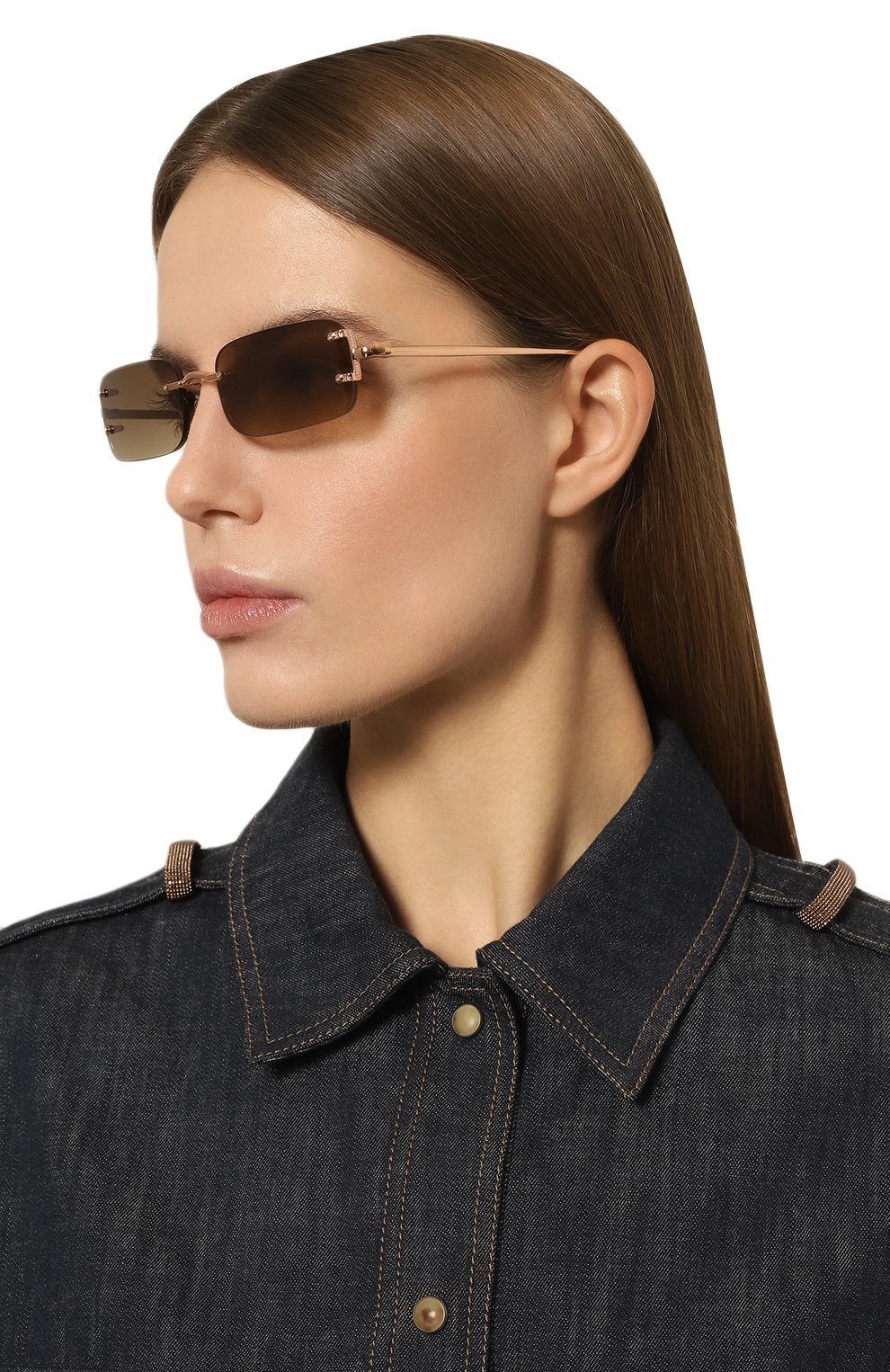 Солнцезащитные очки LINDA FARROW, арт. LFL1267C3SUN BR0WN, фото 2