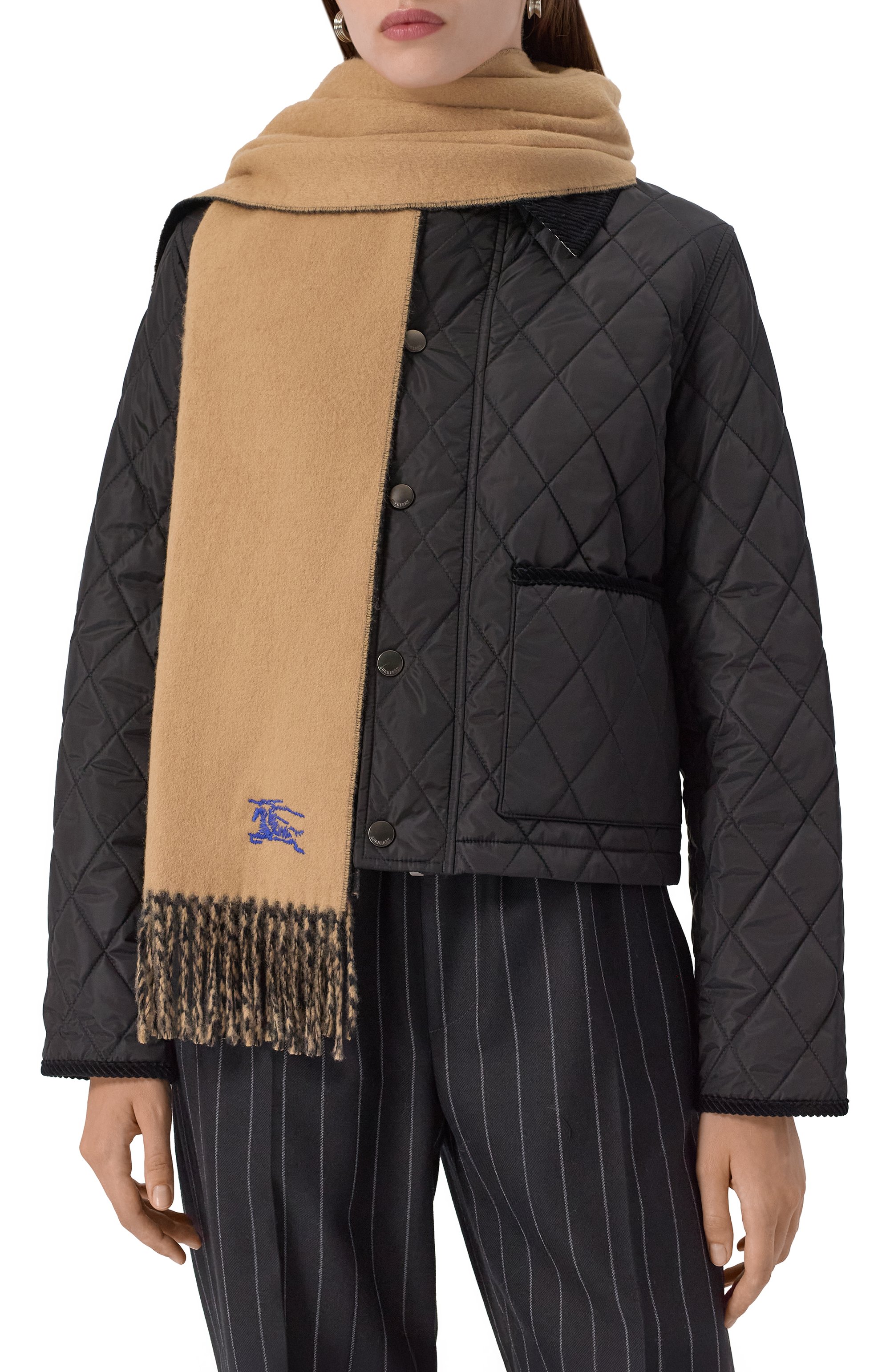 Кашемировый шарф BURBERRY, арт. 8077827, фото 2