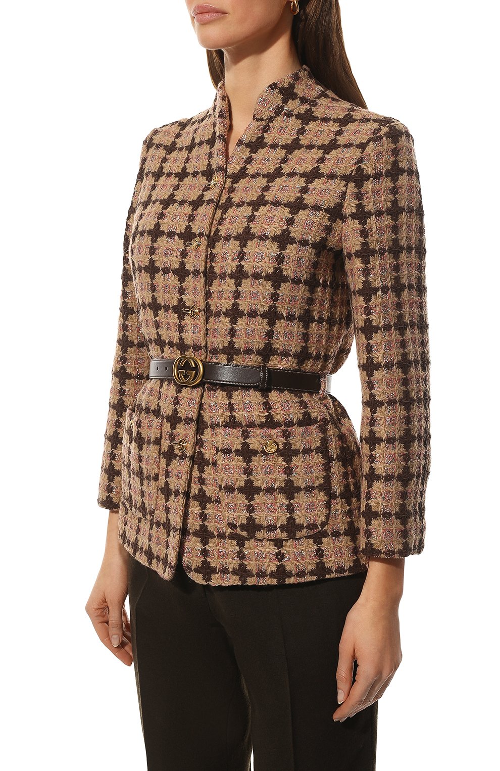 Жакет GUCCI розового цвета по цене 360000 руб., арт. 664243/Z8AQ3, фото 3 Жакет GUCCI, арт. 664243/Z8AQ3, фото 3