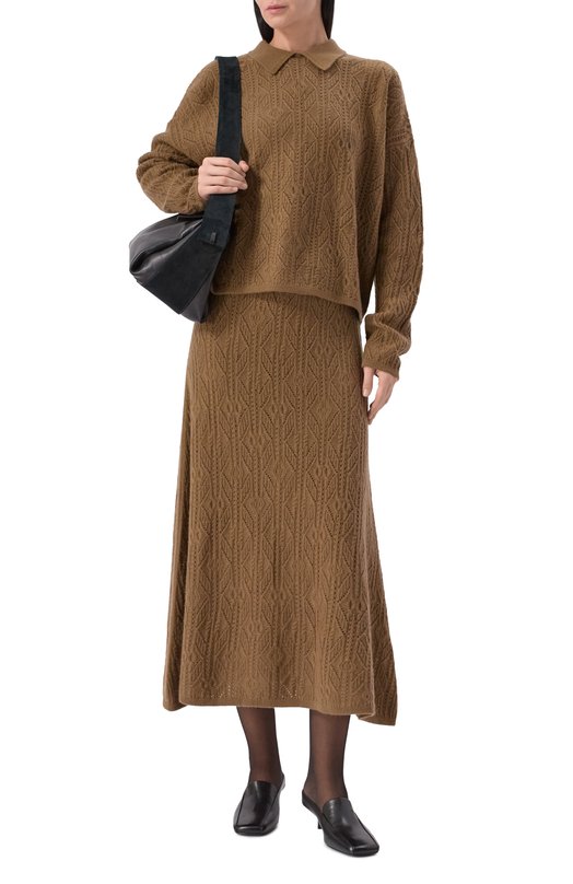 Кашемировая юбка Uma Wang V2256N001 Бежевый  V2256N001 Фото 2