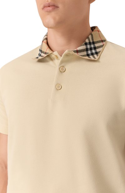 Хлопковое поло BURBERRY, арт. 8103864, фото 5