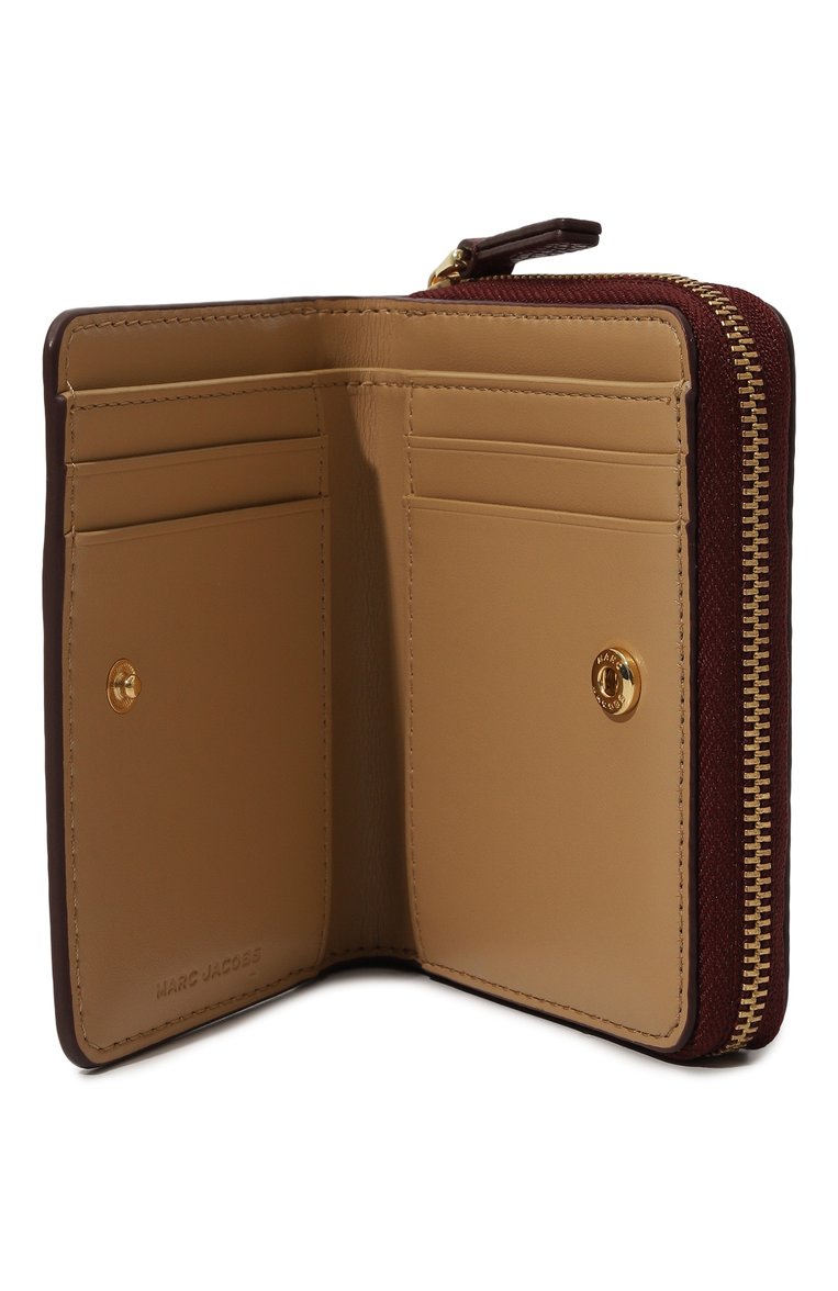 Женские кожаное портмоне MARC JACOBS (THE) бордового цвета, арт. 2R3SMP044S10 | Фото 3 (Нос: Не проставлено; Материал: Натуральная кожа; Материал сплава: Проставлено)