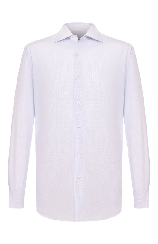 Хлопковая сорочка Brioni RCB10L/0D04H Голубой RCB10L/0D04H