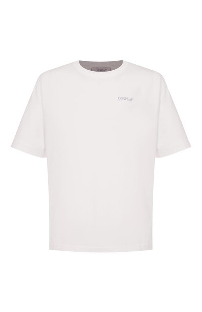 Хлопковая футболка OFF-WHITE, арт. 0MAA120S25JER00G, фото 1