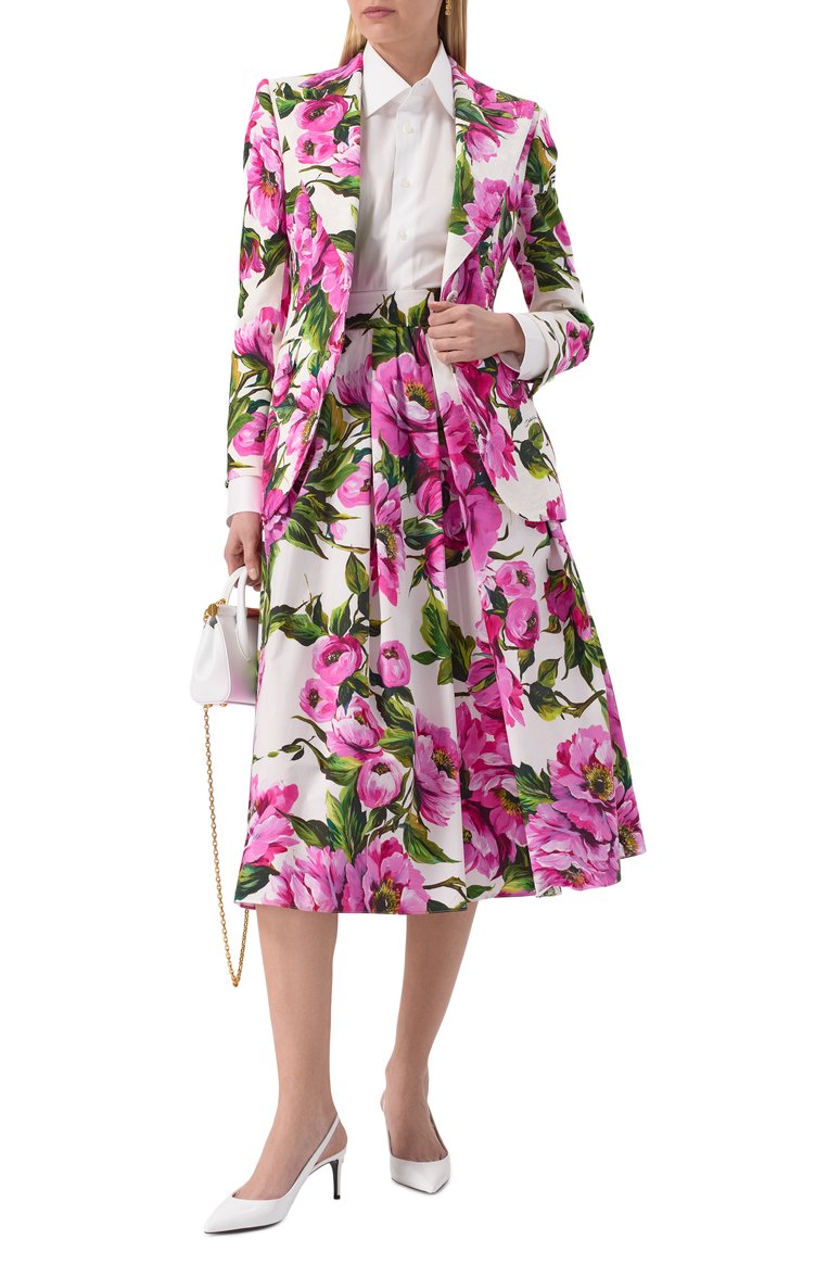 Женские кожаные туфли cardinale 60 DOLCE & GABBANA белого цвета, арт. CG0606/A1471 | Фото 2 (Материал внутренний: Натуральная кожа; Подошва: Плоская; Материал сплава: Проставлено; Каблук высота: Средний; Драгоценные камни: Проставлено; Каблук тип: Шпилька; Материал внешний: Натуральная кожа; Женское Кросс-КТ: Слингбэки)