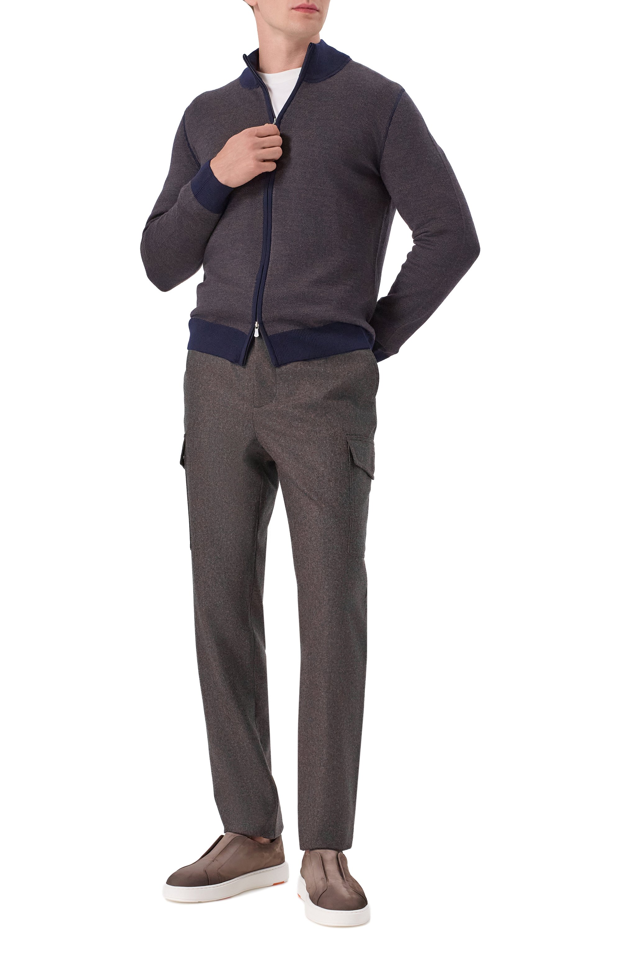 Шерстяные брюки-карго BRUNELLO CUCINELLI, арт. M038PE1890, фото 2