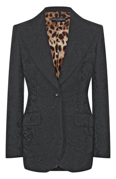 Женский жакет из хлопка и шелка DOLCE & GABBANA, арт. F29UCT/GDDBT