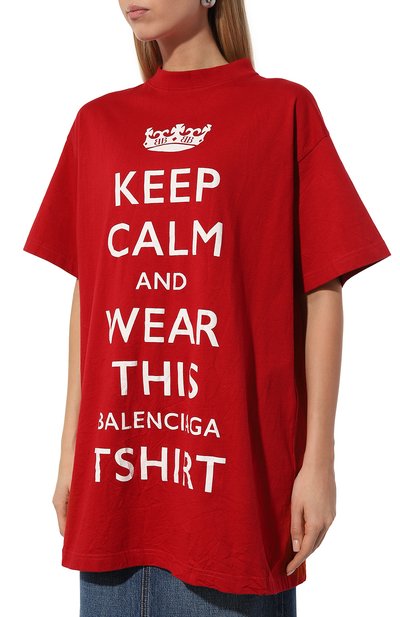 Хлопковая футболка BALENCIAGA, арт. 787349/TRVC6, фото 3