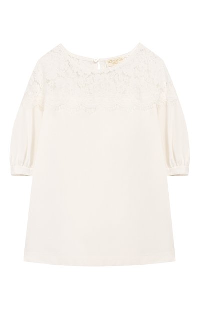 Топ с кружевной отделкой MONNALISA, арт. 794604A6, фото 1