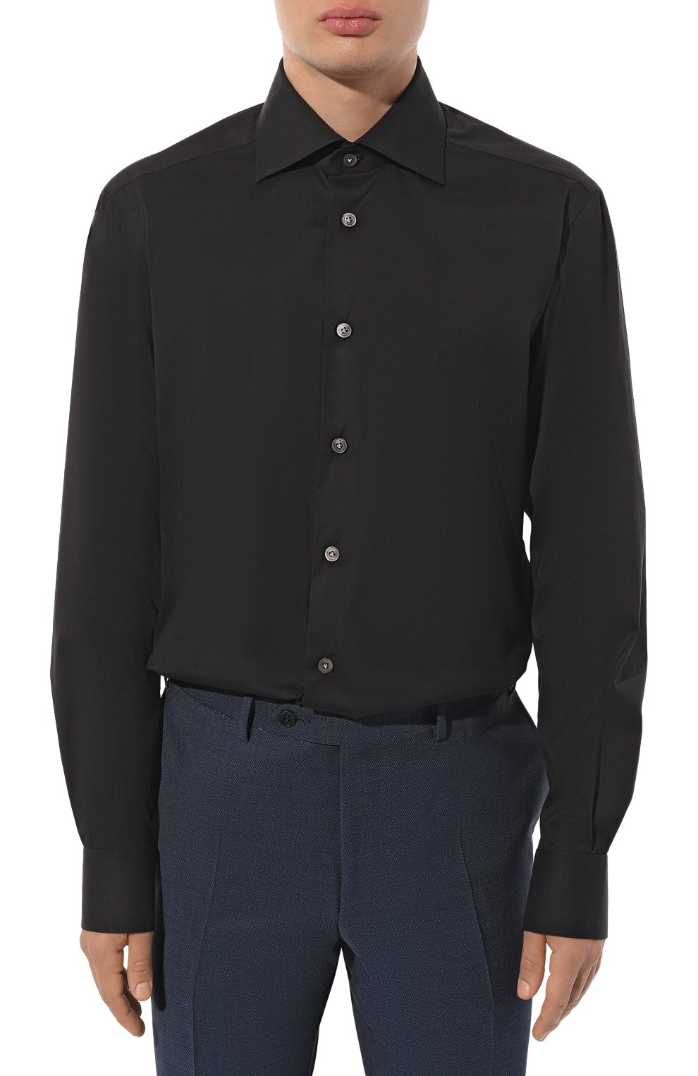 Хлопковая сорочка KITON, арт. UCIH0865408, фото 4