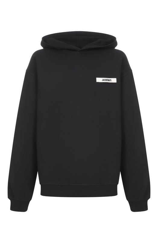 Хлопковое худи Jacquemus 25EH0M00247/AJ00126 Чёрный 25EH0M00247/AJ00126
