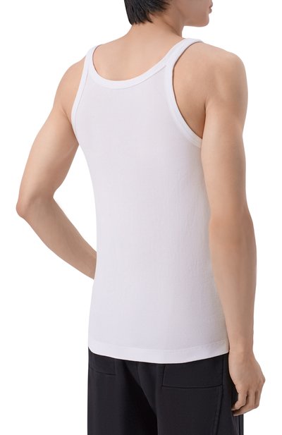 Хлопковая майка DOLCE & GABBANA белого цвета по цене 46100 руб., арт. G8PA8T/G7P3I, фото 4 Хлопковая майка DOLCE & GABBANA, арт. G8PA8T/G7P3I, фото 4