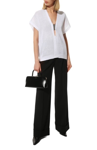 Хлопковый пуловер BRUNELLO CUCINELLI белого цвета по цене 118500 руб., арт. M78774312, фото 2 Хлопковый пуловер BRUNELLO CUCINELLI, арт. M78774312, фото 2