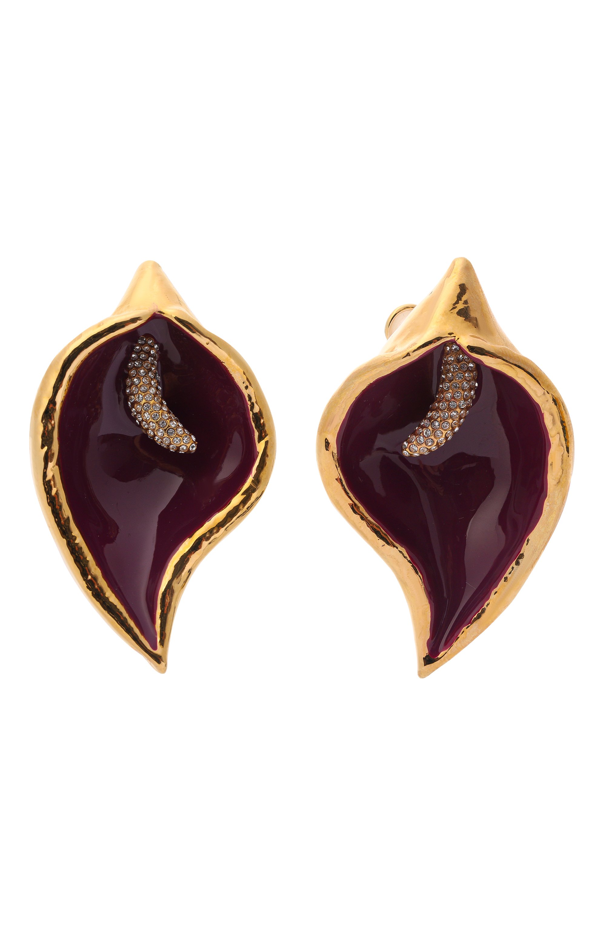 Серьги NINA RICCI фиолетового цвета по цене 68800 руб., арт. 26PBB0202/MET027, фото 1 Серьги NINA RICCI, арт. 26PBB0202/MET027, фото 1