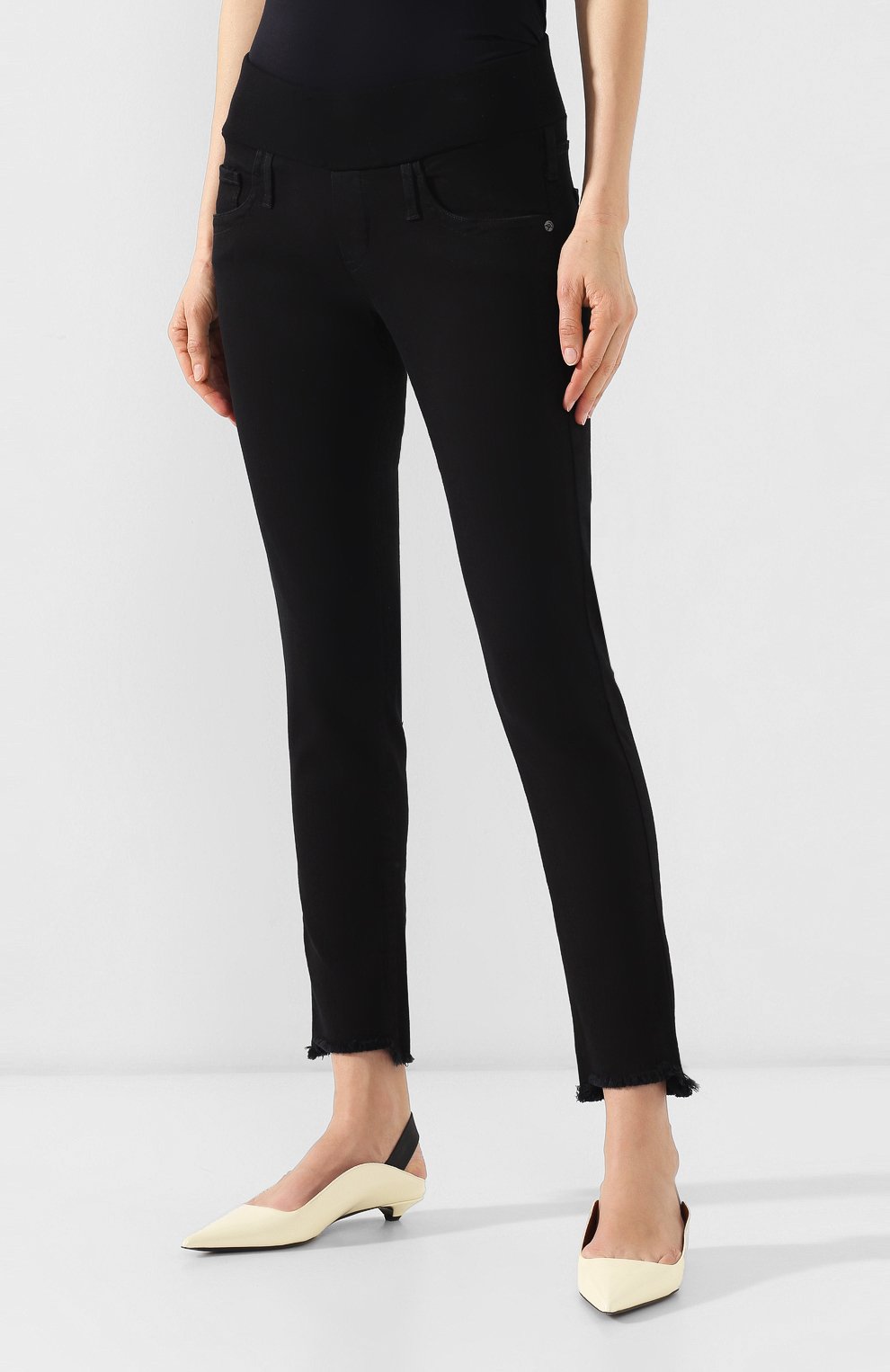 Укороченные джинсы с бахромой PIETRO BRUNELLI, арт. JP0043/FF/DE0078, фото 3