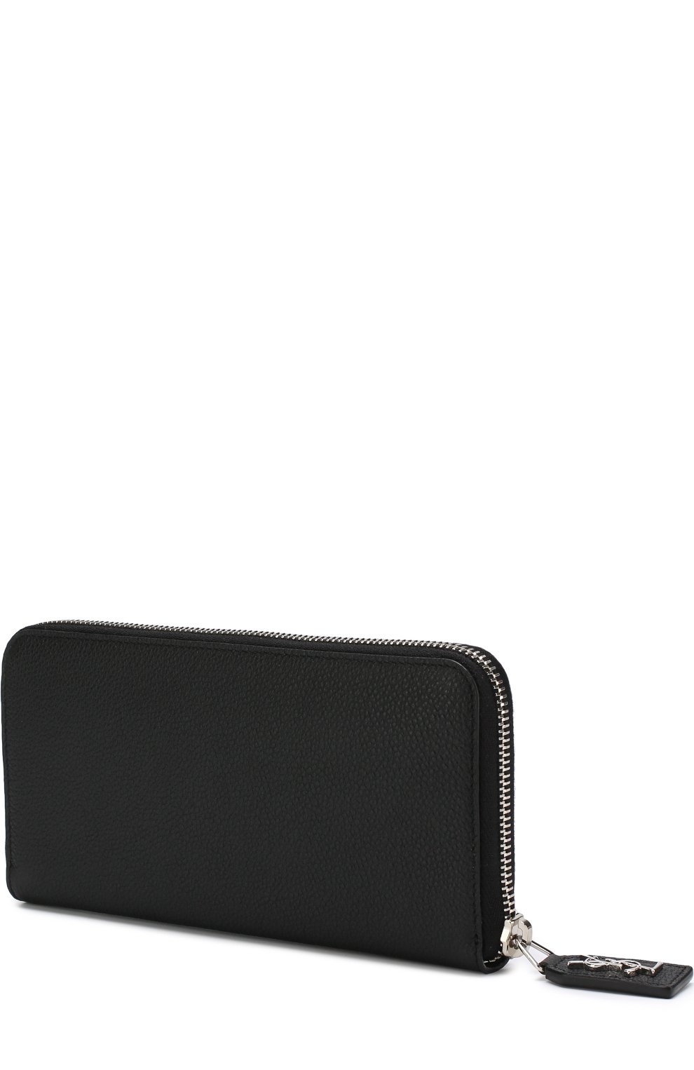 Кожаное портмоне на молнии с логотипом бренда SAINT LAURENT, арт. 414680/B680N, фото 2
