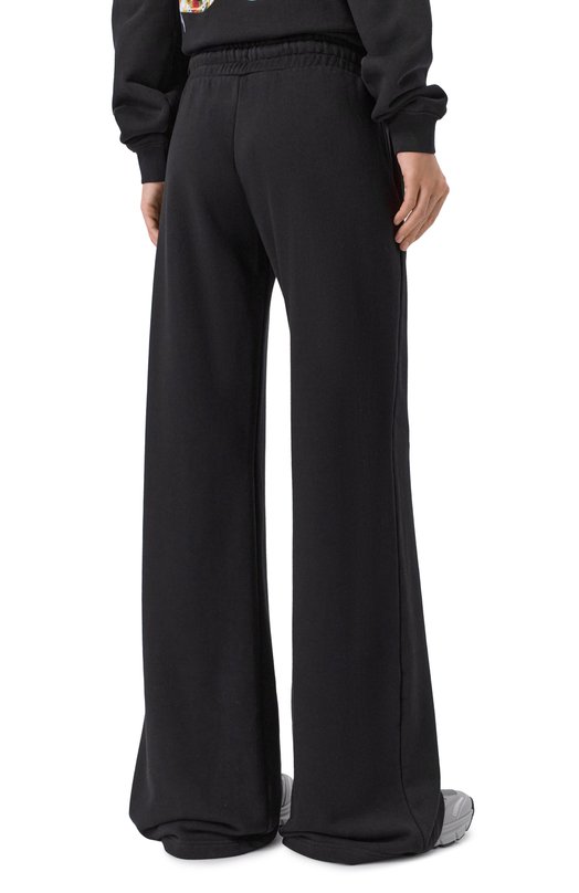 Хлопковые брюки Off-White 0WCH022F25FLE001 Чёрный  0WCH022F25FLE001 Фото 4
