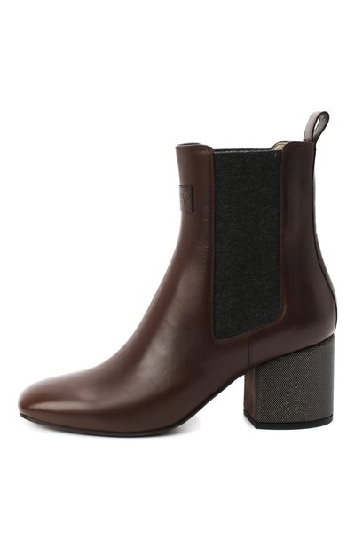 Кожаные ботильоны BRUNELLO CUCINELLI, арт. MZPRC1857P, фото 3