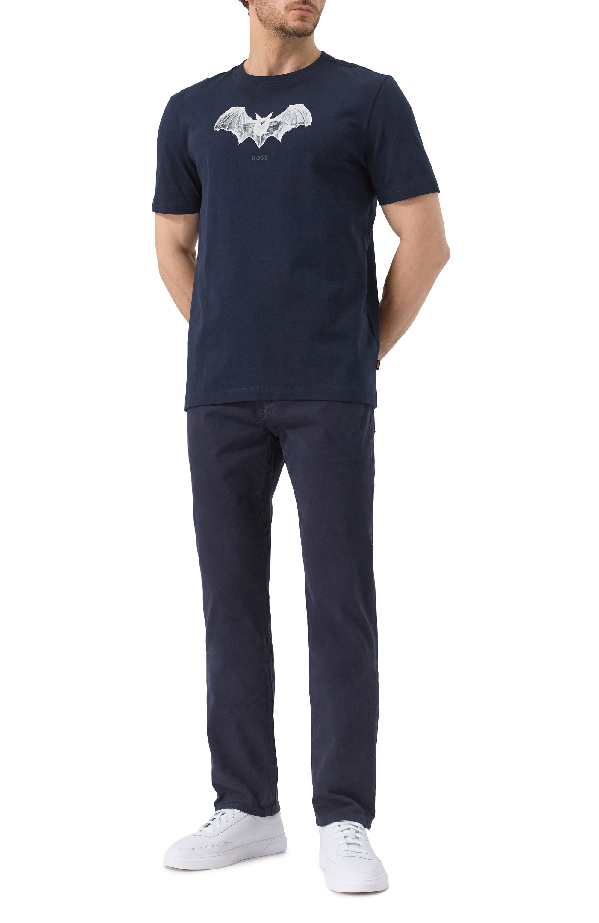 Хлопковая футболка BOSS ORANGE, арт. 50534924, фото 2