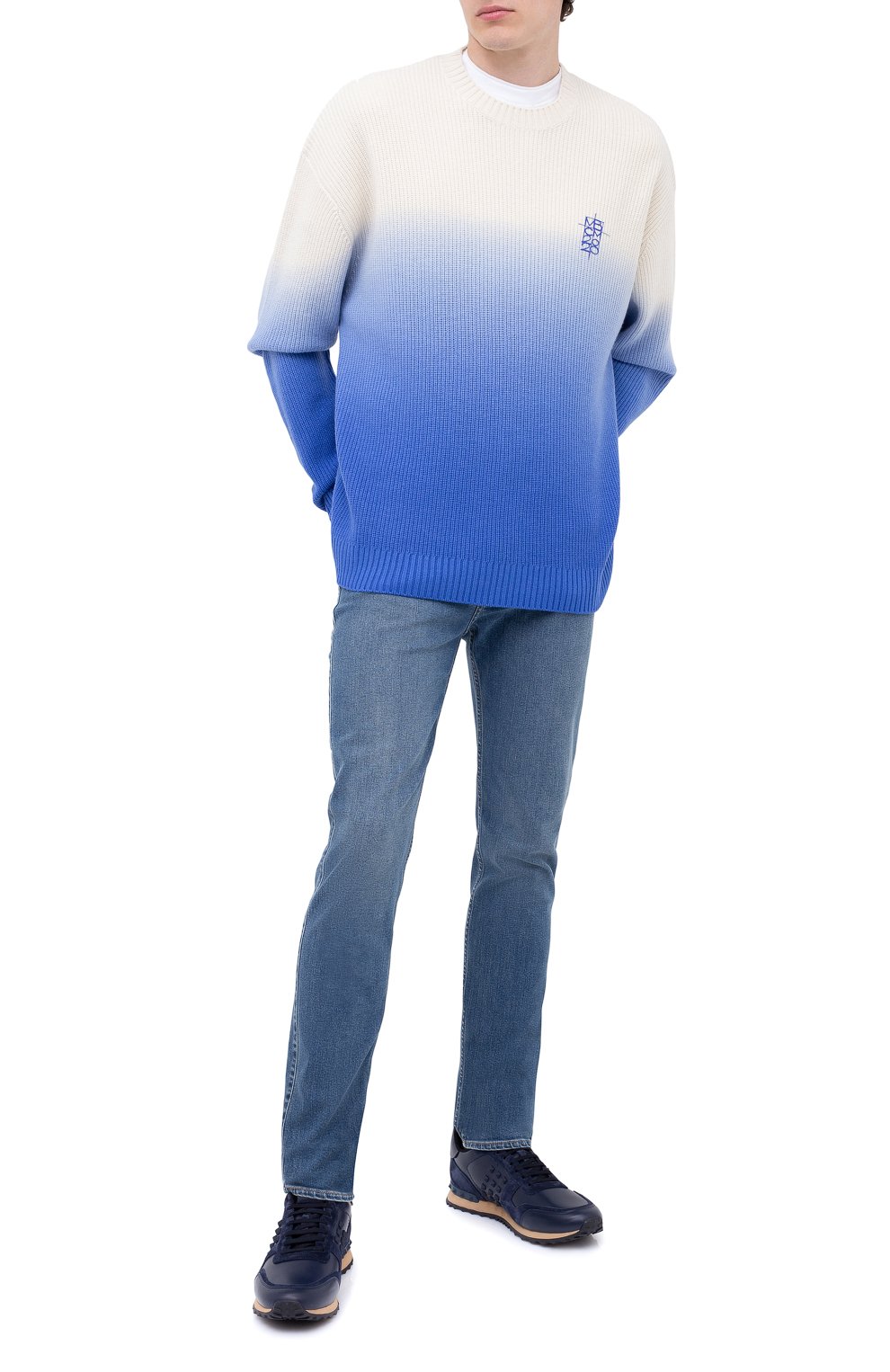 Комбинированные кроссовки rockstud VALENTINO, арт. UY2S0748/VRJ, фото 2