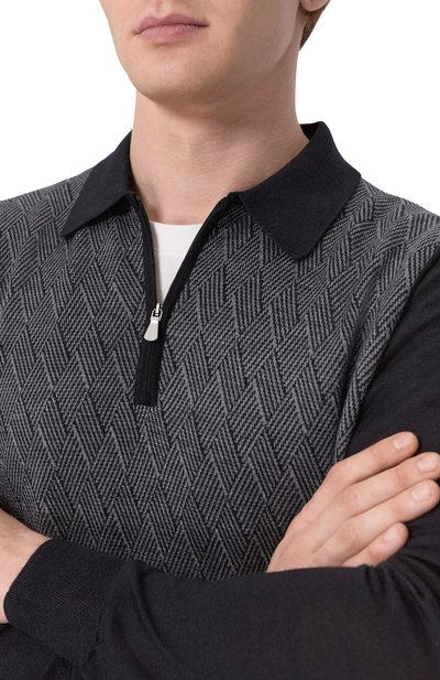 Поло из шерст�и и шелка GRAN SASSO, арт. 57137/13126, фото 5