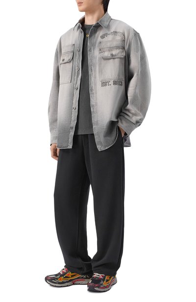 Хлопковая футболка OFF-WHITE, арт. 0MAA120S26JER00B, фото 2