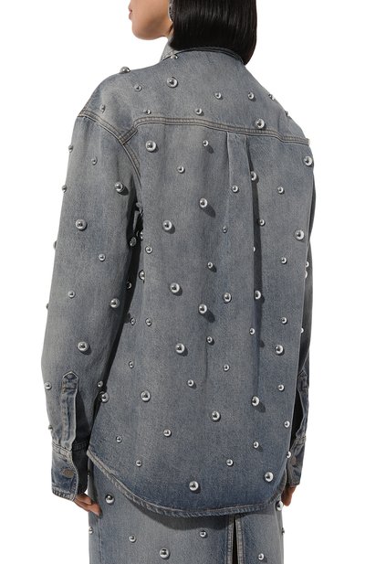 Джинсовая рубашка GIUSEPPE DI MORABITO, арт. 03PFDNT032B 03330, фото 4