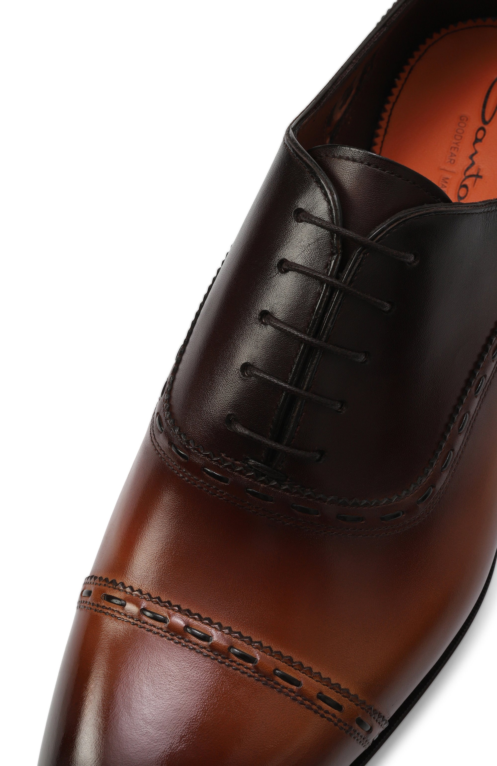 Кожаные оксфорды adrian SANTONI, арт. MCAG18885MC3HWVE, фото 7